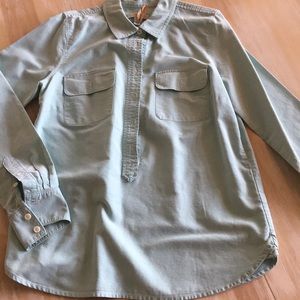 3/4 button front blouse